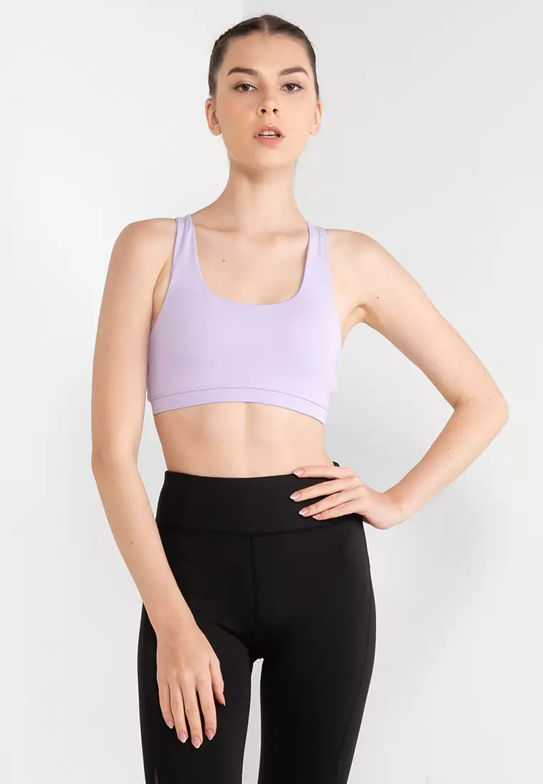 Cotton On Active Moisture-Wicking Strappy-Back Sports Bra
