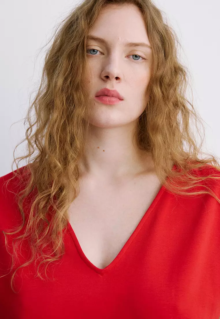 V-Neck Cotton Top