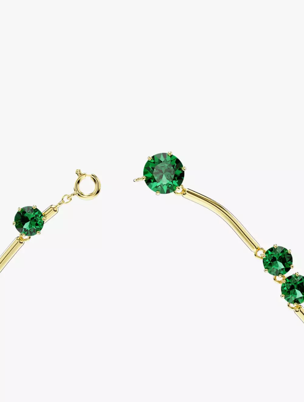 Constella Strand, Mixed Round Cuts, Green, Gold-Tone Plated - M - Green