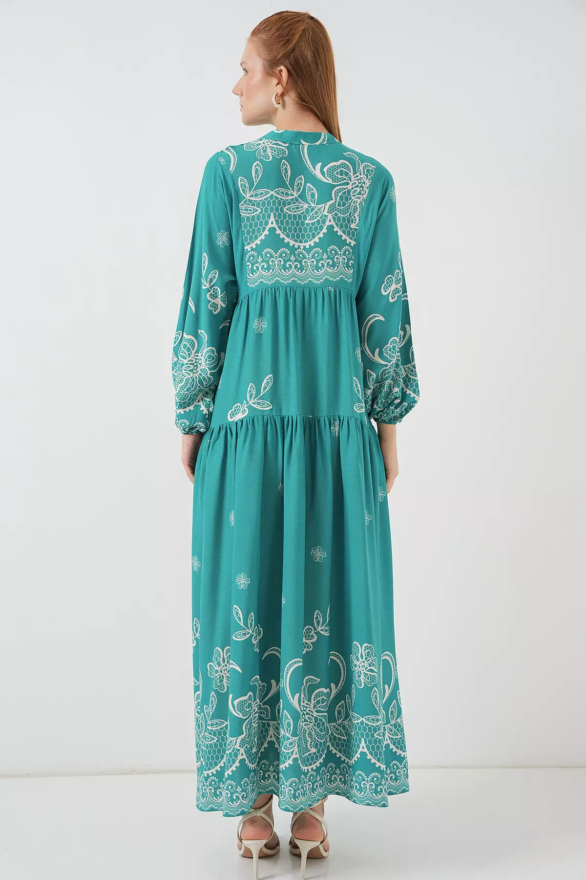 Modest Printed Maxi Dress