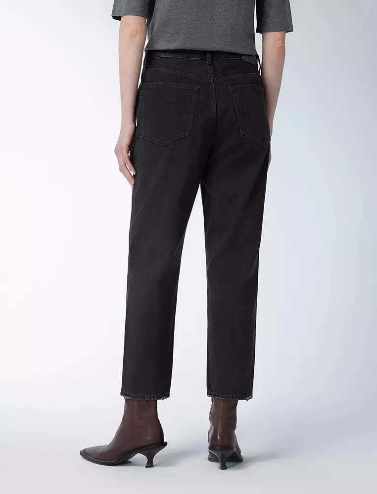 锥形九分铅笔裤