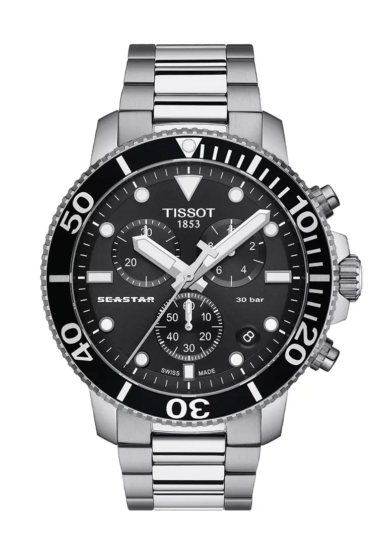 Buy Tissot Seastar 1000 Chronograph Gent Grey Stainless Steel