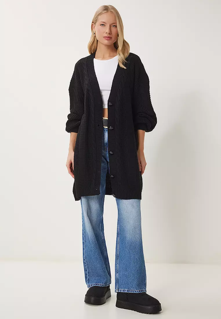 Oversized Longline Knit Cardigan