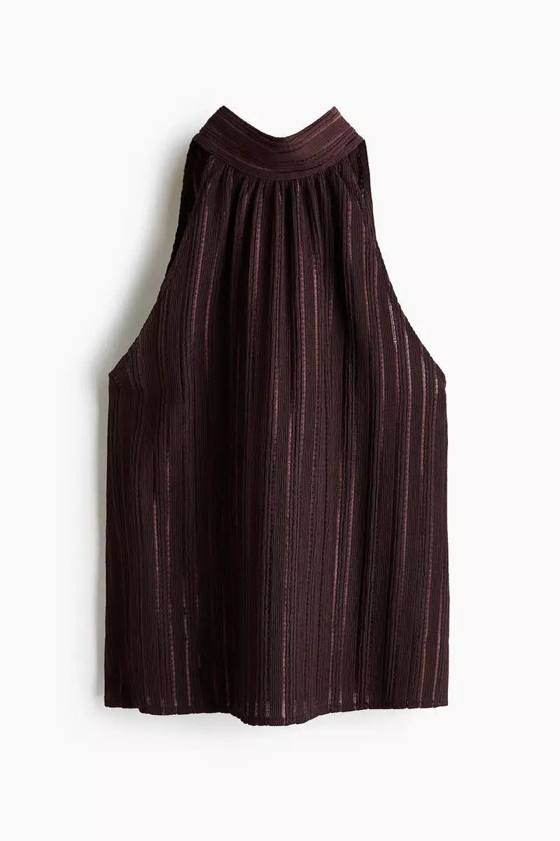 Textured jersey top