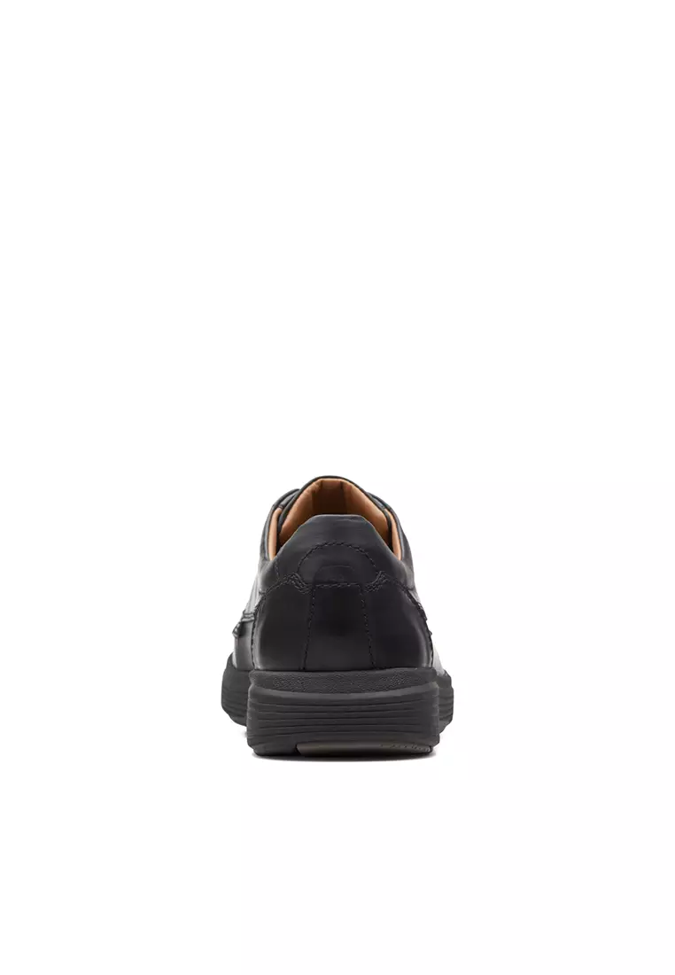 Mens Un Abode Ease Slip On shoes - Black Leather