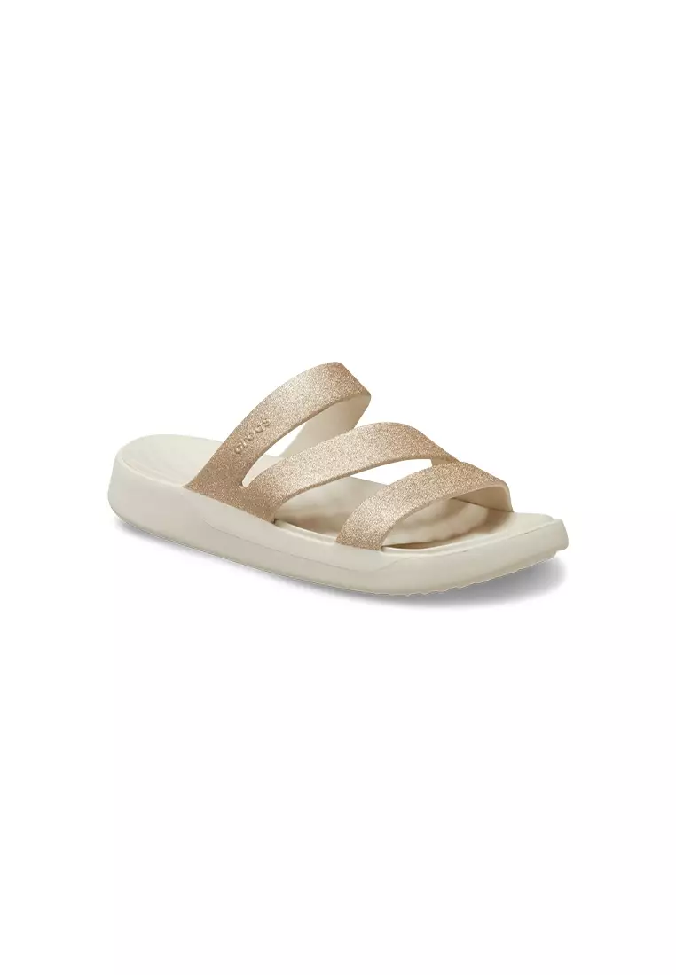 Discount on Crocs  shoes - SKU: Women's Getaway Glitter Strappy in Stucco
