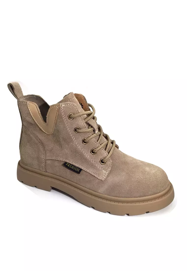 VANSA Stylish Nubuck Leather Martin Boot VSW-B301