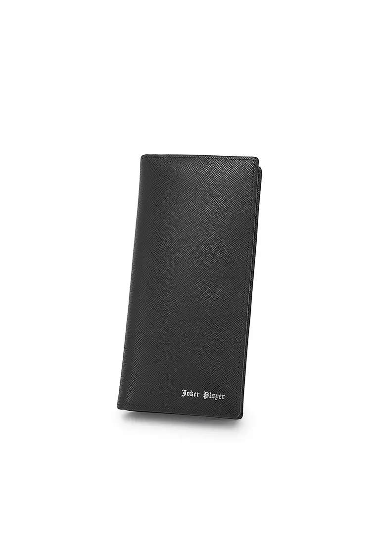 Men's Genuine Leather RFID Blocking Bi Fold Wallet (Genuine 皮革錢包) - 黑色