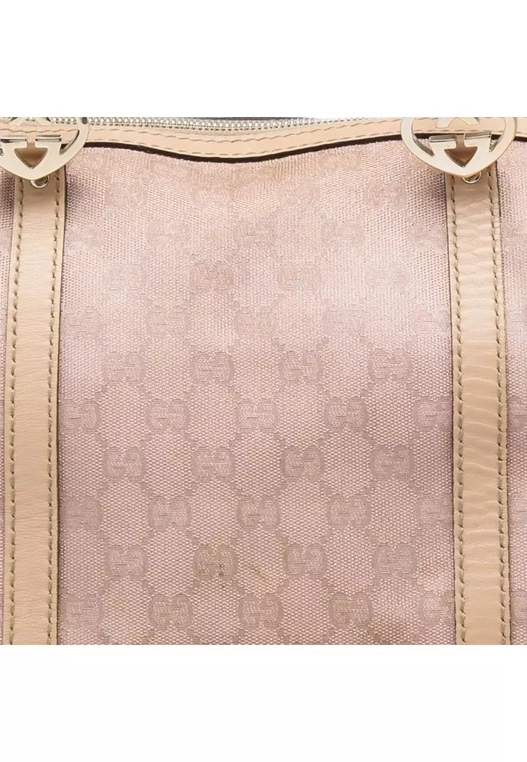 Pre-Loved Gucci Gg Metallic Canvas Lovely Tote