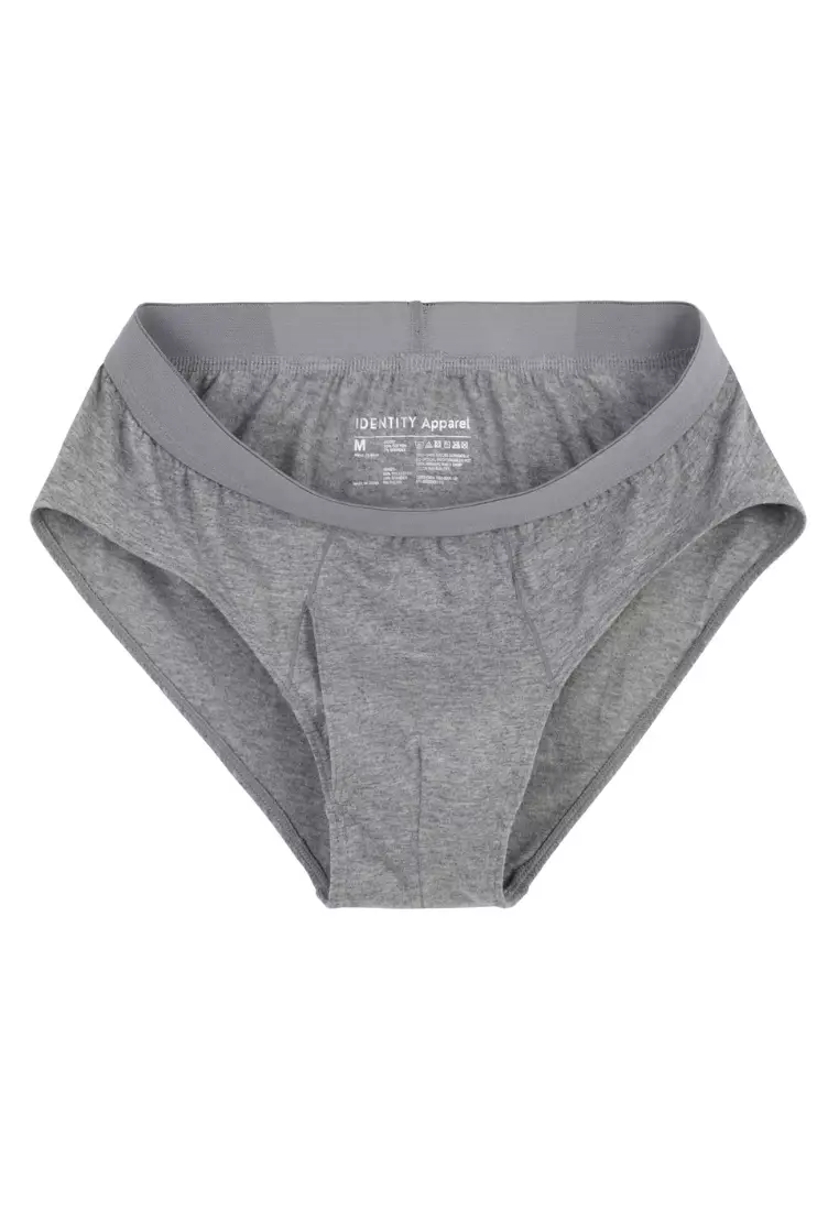 Buy IDENTITY Identity Apparel Mens Set Of 6 Basic Briefs Premium Cotton Underwear Dark Gray 2024