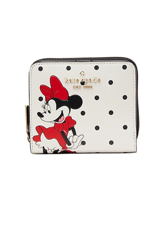 Kate Spade white and multi Kate Spade Disney x Kate Spade New York Other Minnie Mouse Zip Around Wallet K4762 EFE1AAC0B371C6GS_1