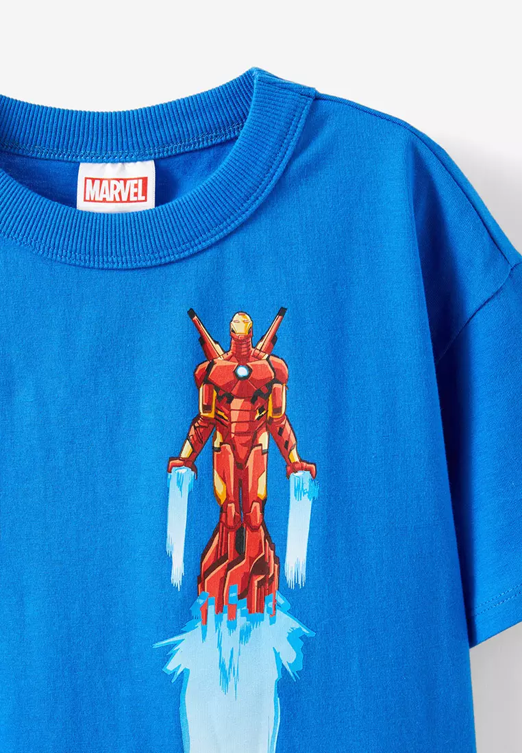 Licensed Drop Shoulder Short Sleeves Tee