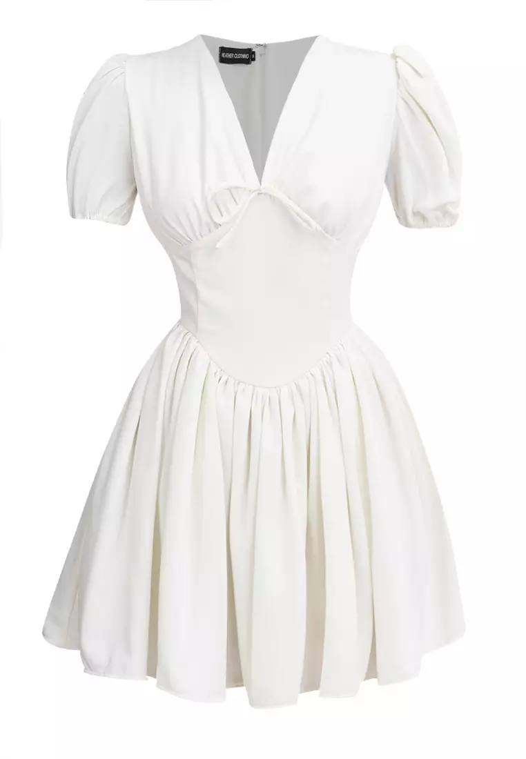 Sabrina Puff-sleeved Mini Dress
