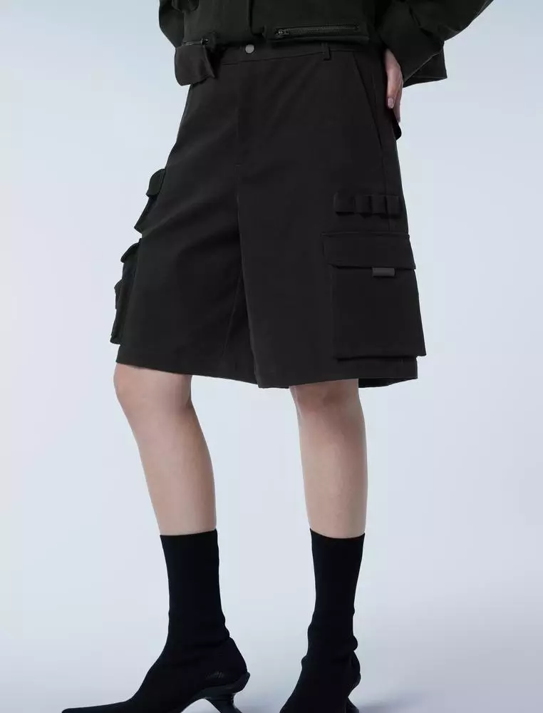 Simple Straight Mid-Length Pants