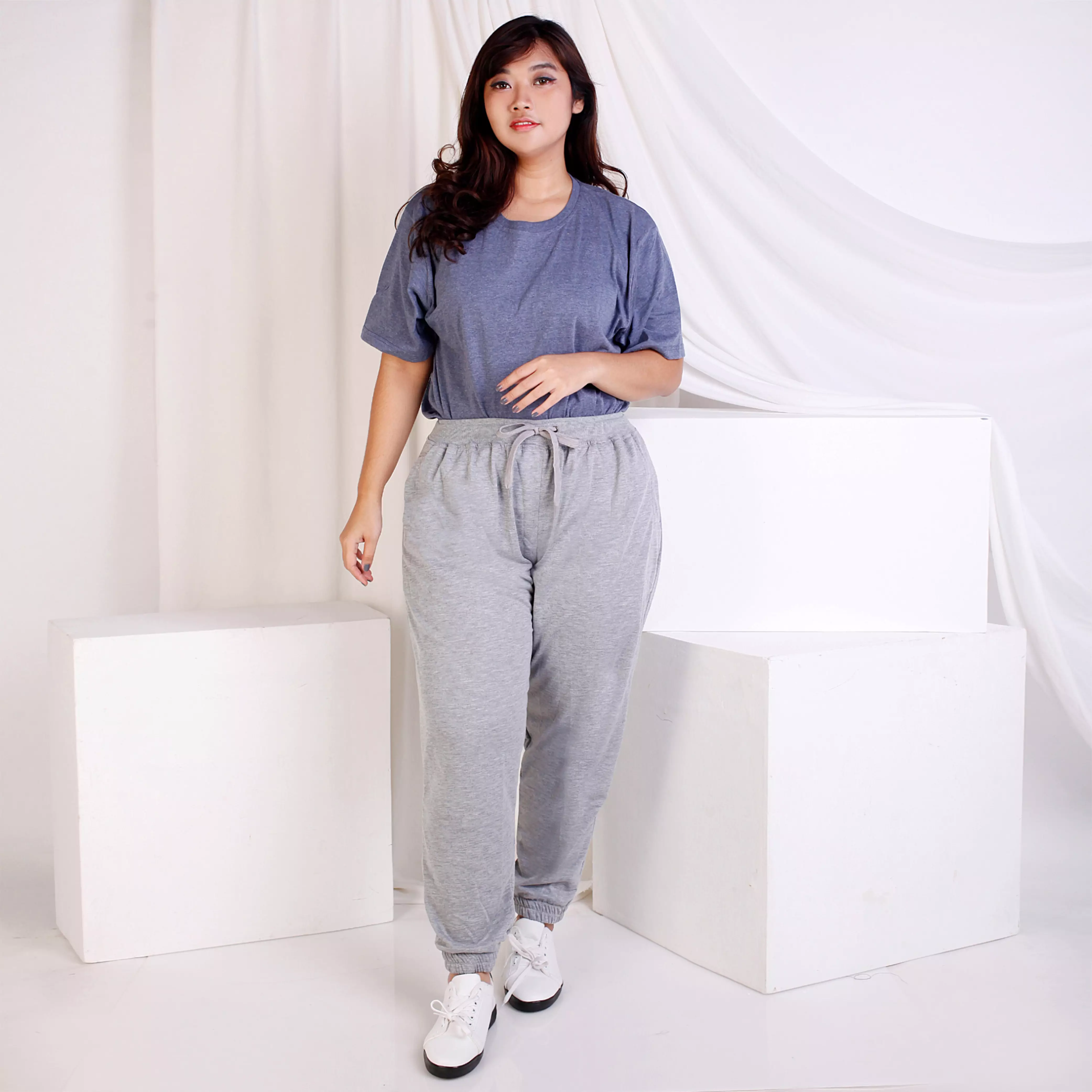 OKECHUKU Felis Jumbo - Celana Joger Panjang Big Size Wanita Training Casual Sweatpant