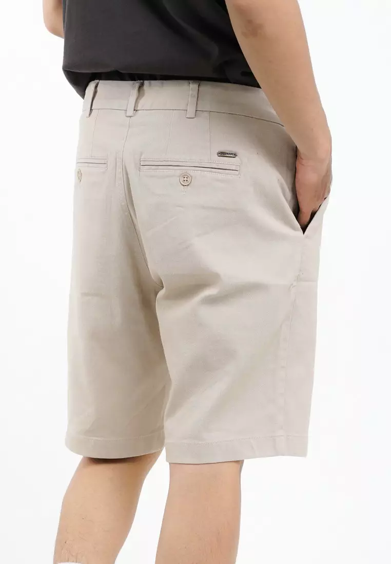 Greenlight Essential Men's Short Chinos Pants Regular Fit Cotton Spandex Miles 021225