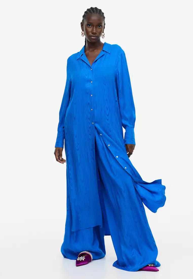 H&m maxi shirt dress 2025