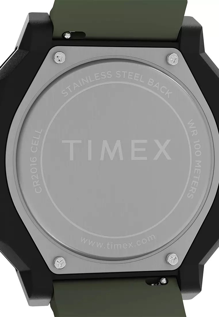 Timex Expedition Ridge Green Silicone Digital Watch For Men TW4B34500