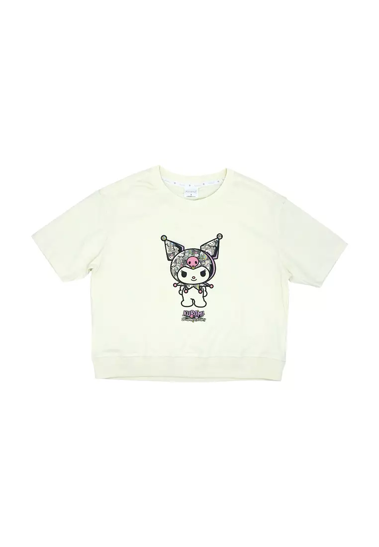 Ladies Licensed Graphic T-Shirt with Hemband "Kuromi Anniversary"