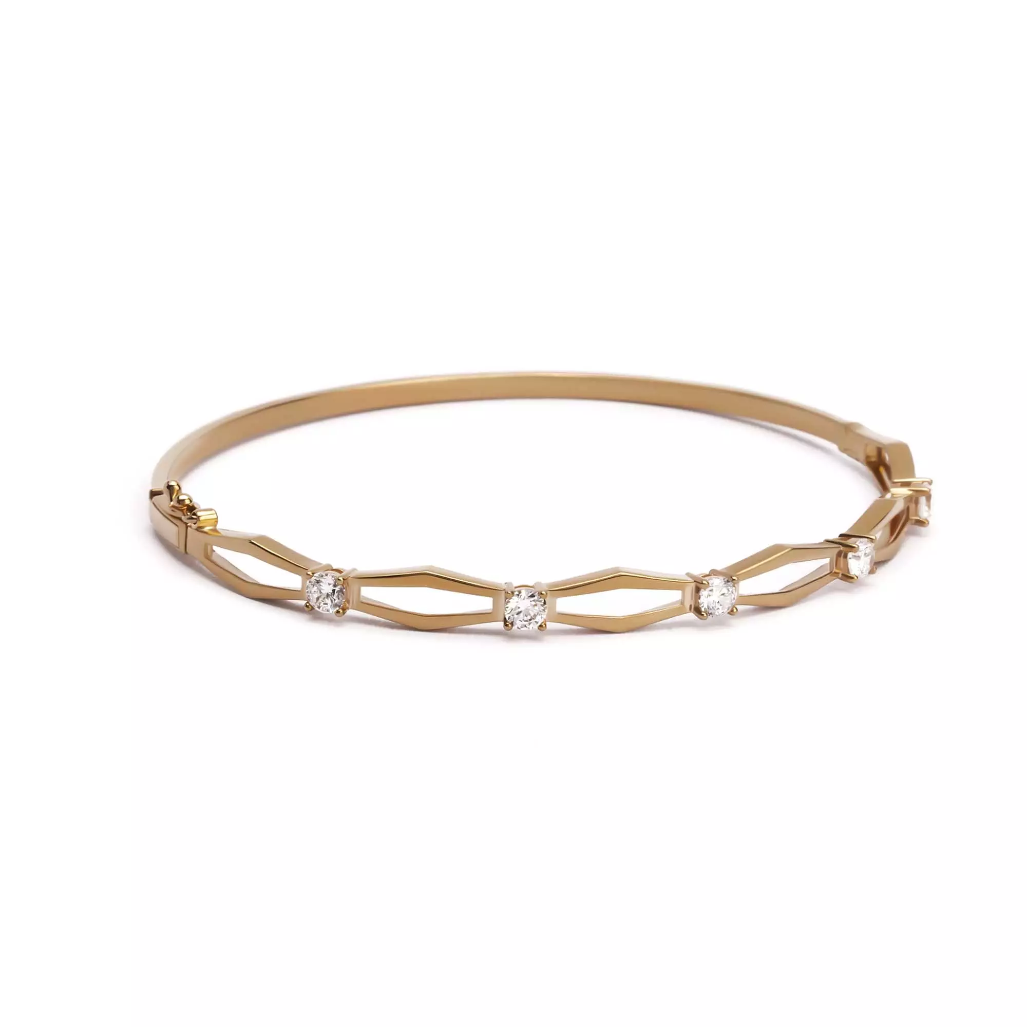 Gelang Emas 7k - Tiany Gold Bangle - Adorn Collection 02 - Juene Jewelry