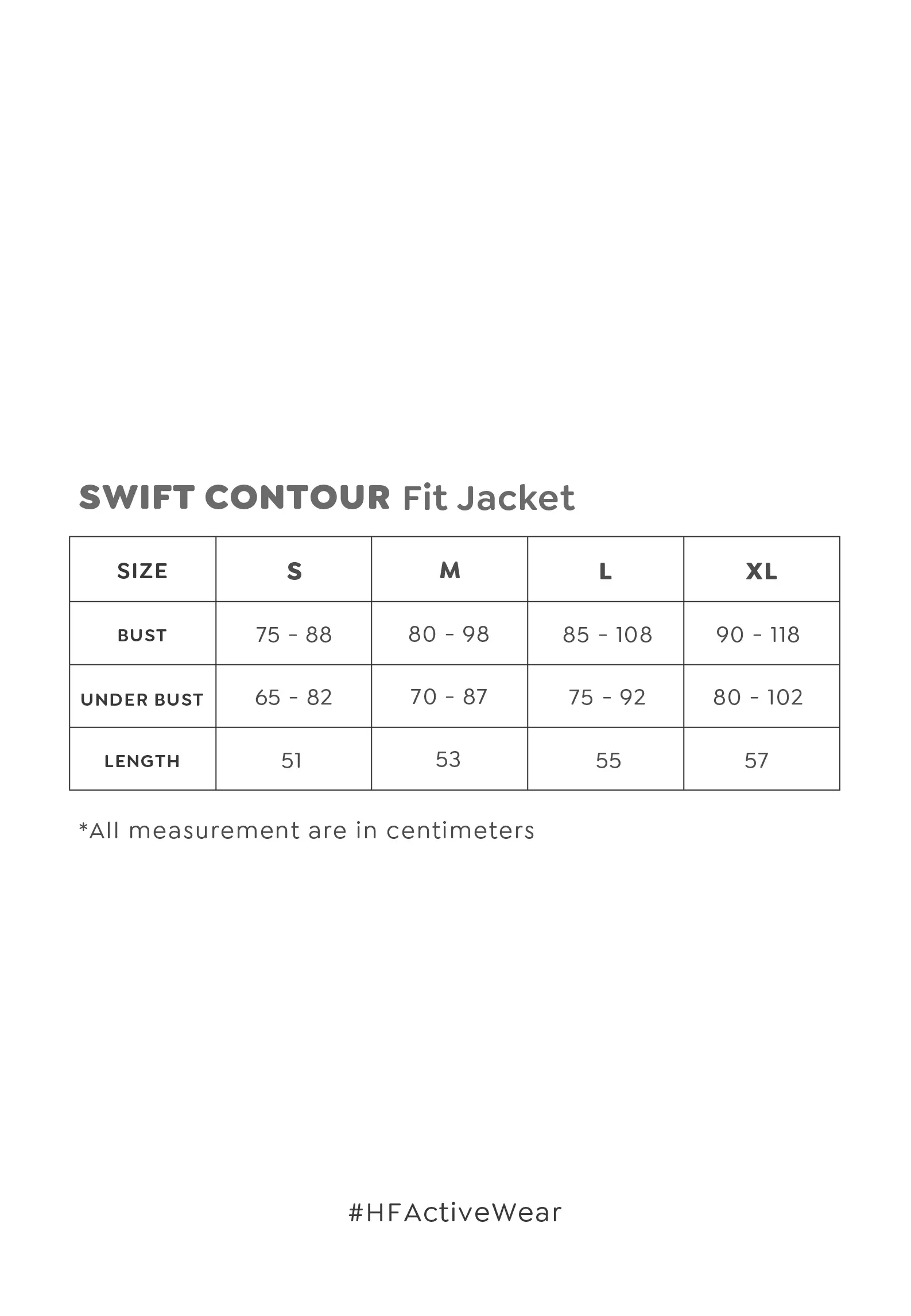 HAPPYFIT Swift Contour Fit Jacket Black