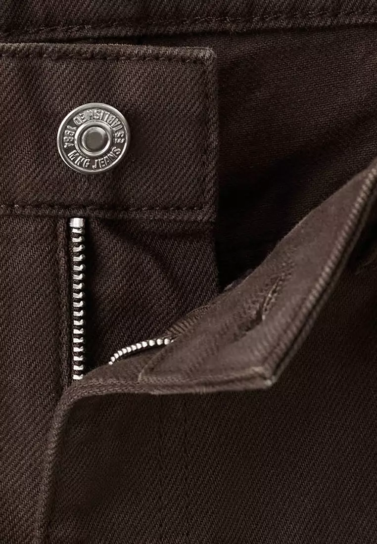 Straight-Cut Bermuda Shorts With Frayed Hem