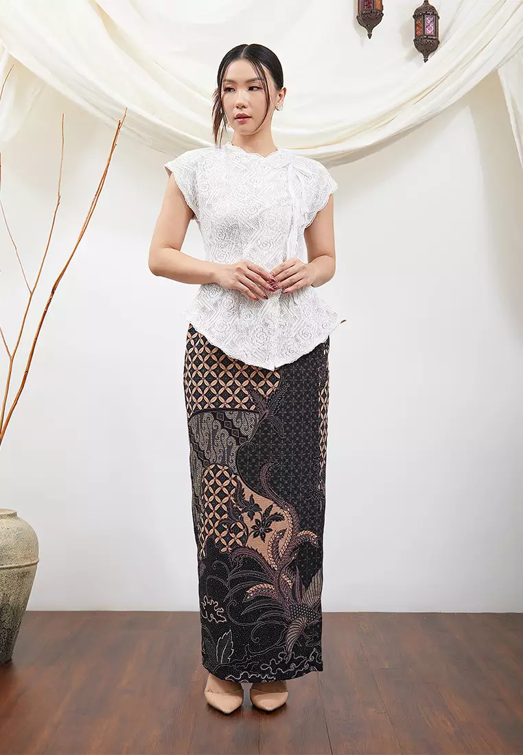 Jual Enzy Batik Enzy Batik Rok Batik Exclusive Indrawarman - Black ...