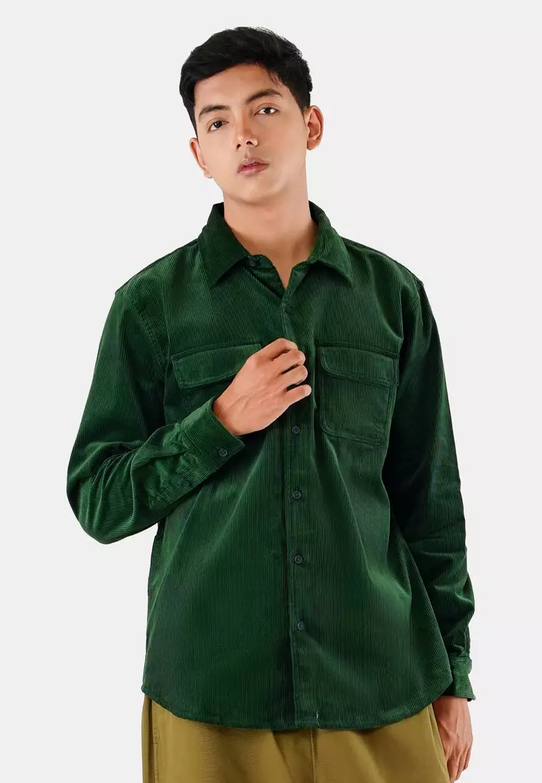 Men's Seth Long Sleeve Corduroy Shirt C060923