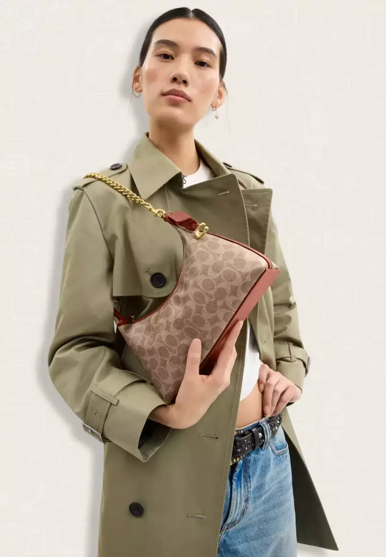 Coach Juliet Shoulder Bag 25 In Signature Canvas Tan
