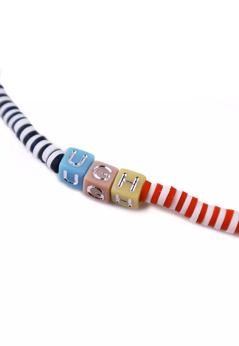 "Ugh" Heishi And Beads Necklace
