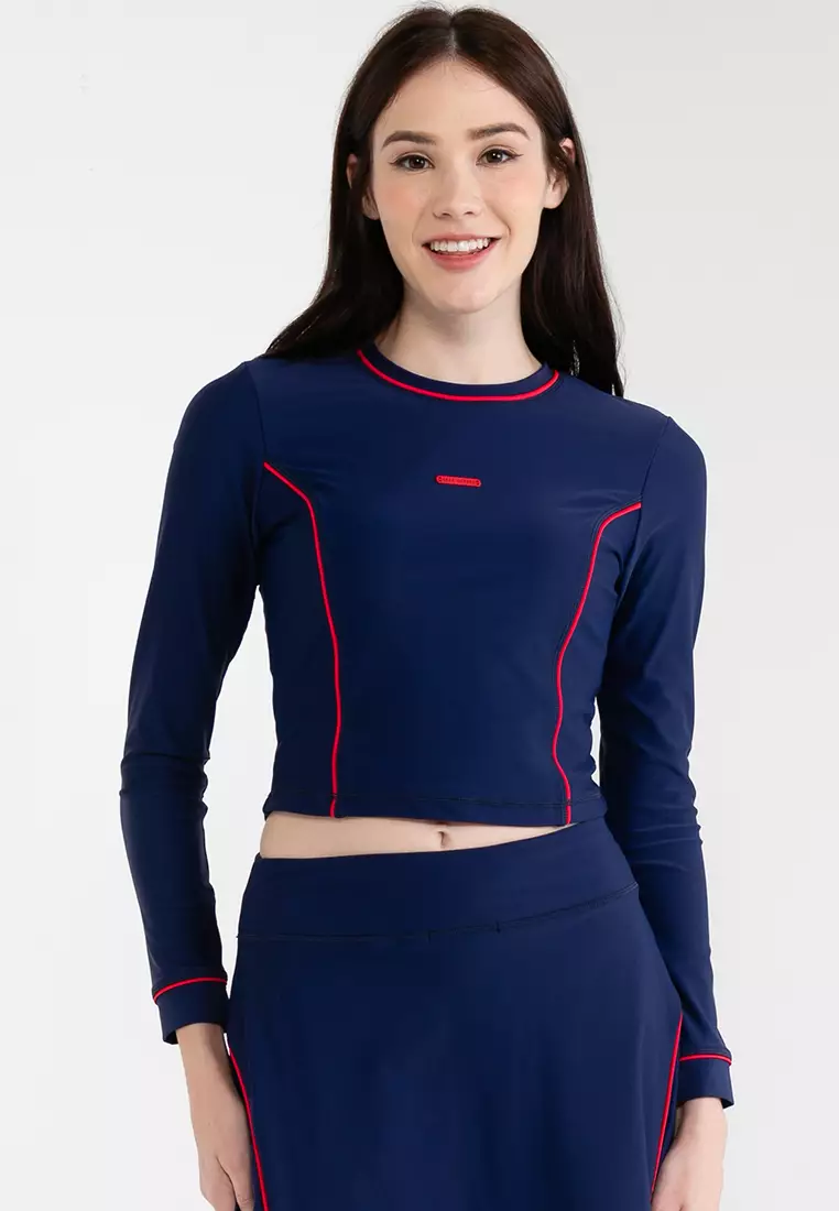 Navy blue long sleeve dri fit shirt online