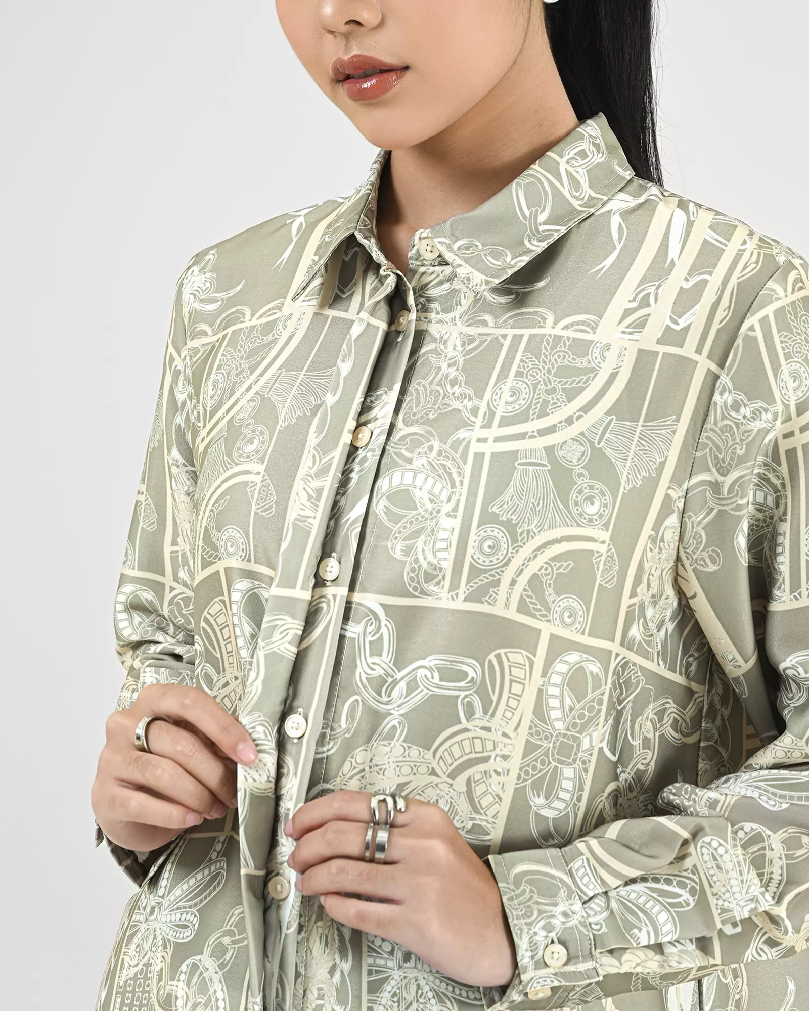 Geulis.id KEYLANI SHIRT - Taupe