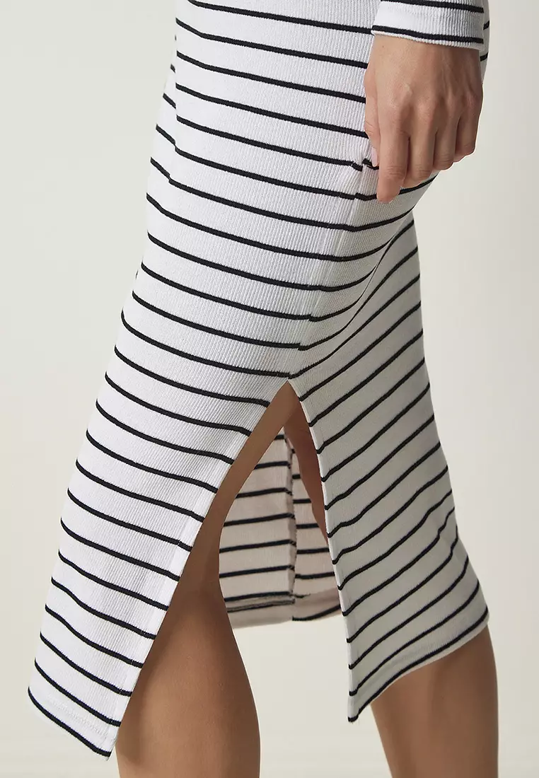 Striped Midi Dress