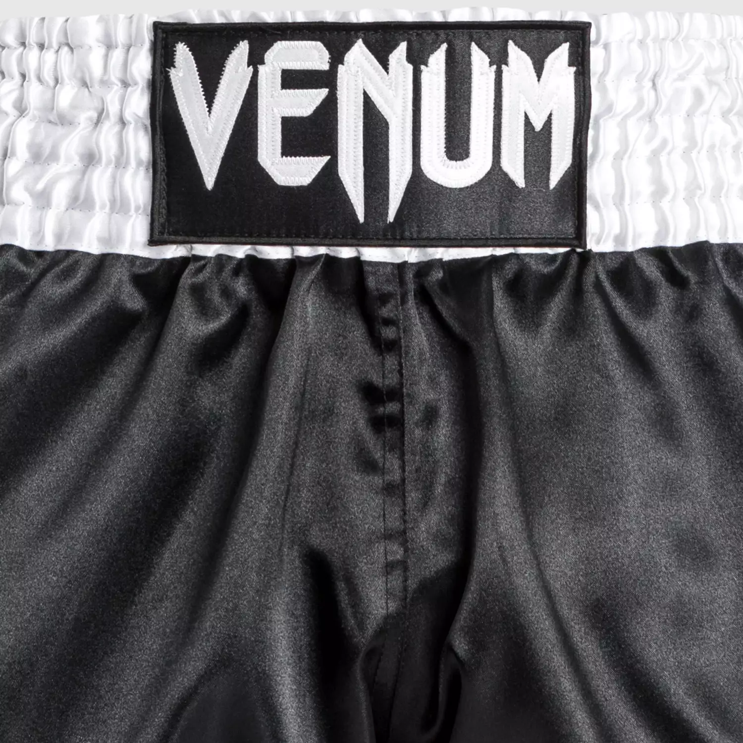 Celana Muay Thai Venum Classic Muay Thai Shorts Black/White/White