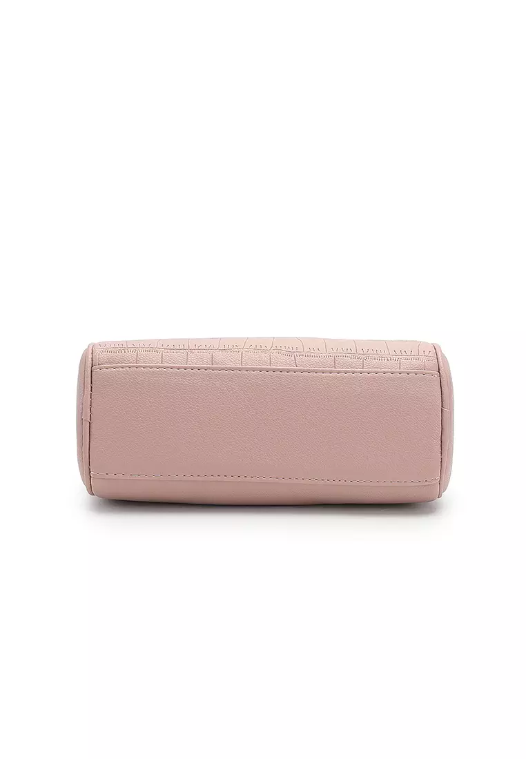 Women's Shoulder Bag / Sling Bag / Crossbody Bag (Tas Bahu / Tas Selempang Wanita) - Merah Jambu