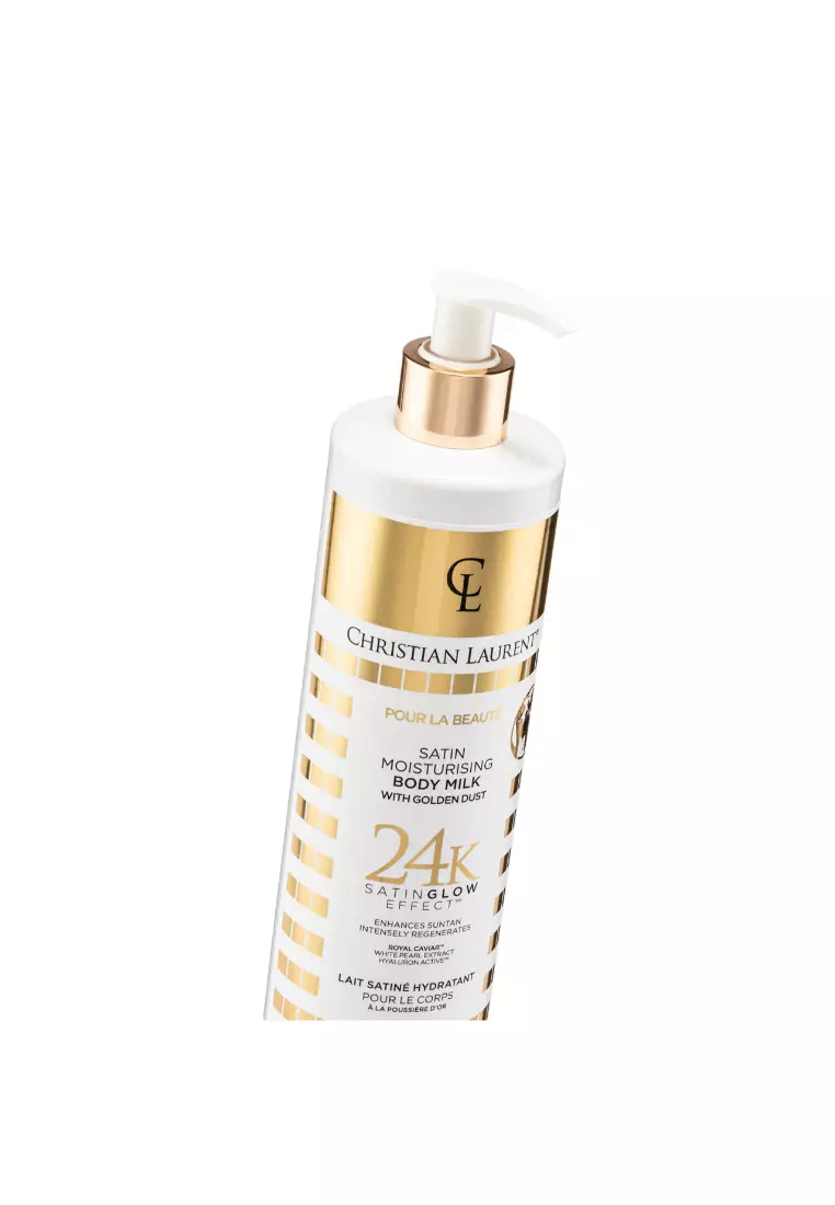 Christian Laurent Satin Moisturizing Body Milk with Golden Dust 350ml