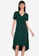 ZALORA BASICS green Short Sleeve Hi-Low Dress 238E1AAB75237CGS_4