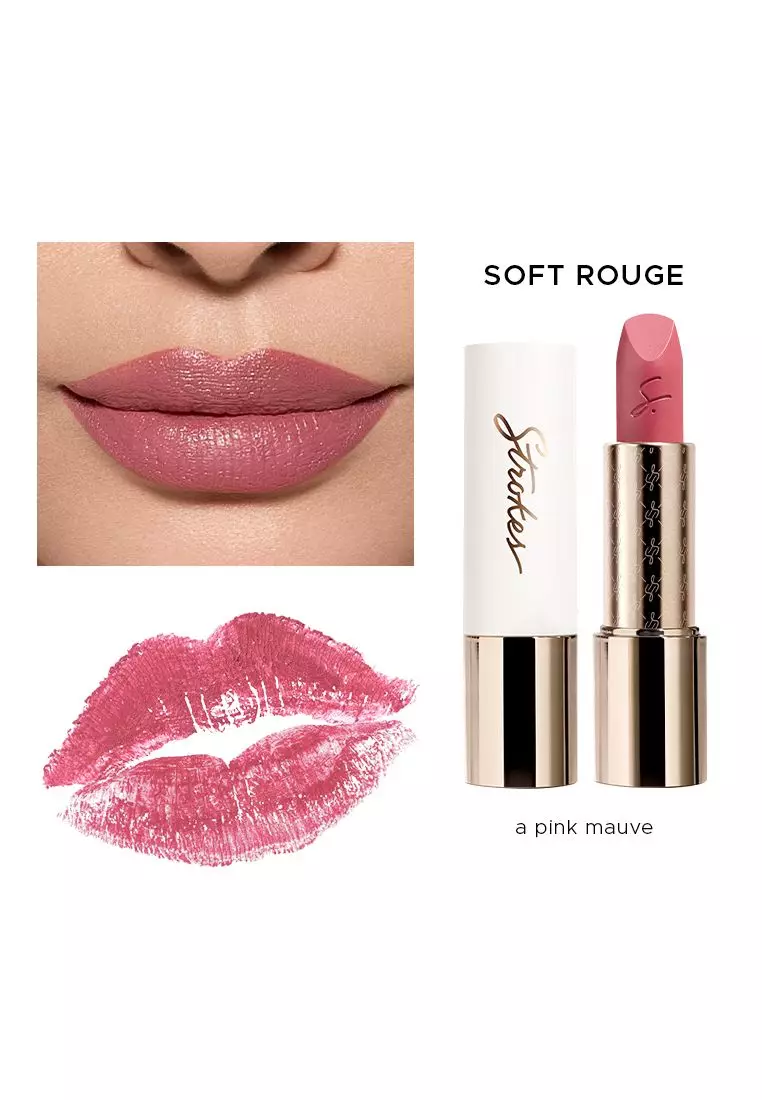 Discount on Strokes  shoes - SKU: Strokes Satin Creme Kiss Bullet Lipstick in Soft Rouge