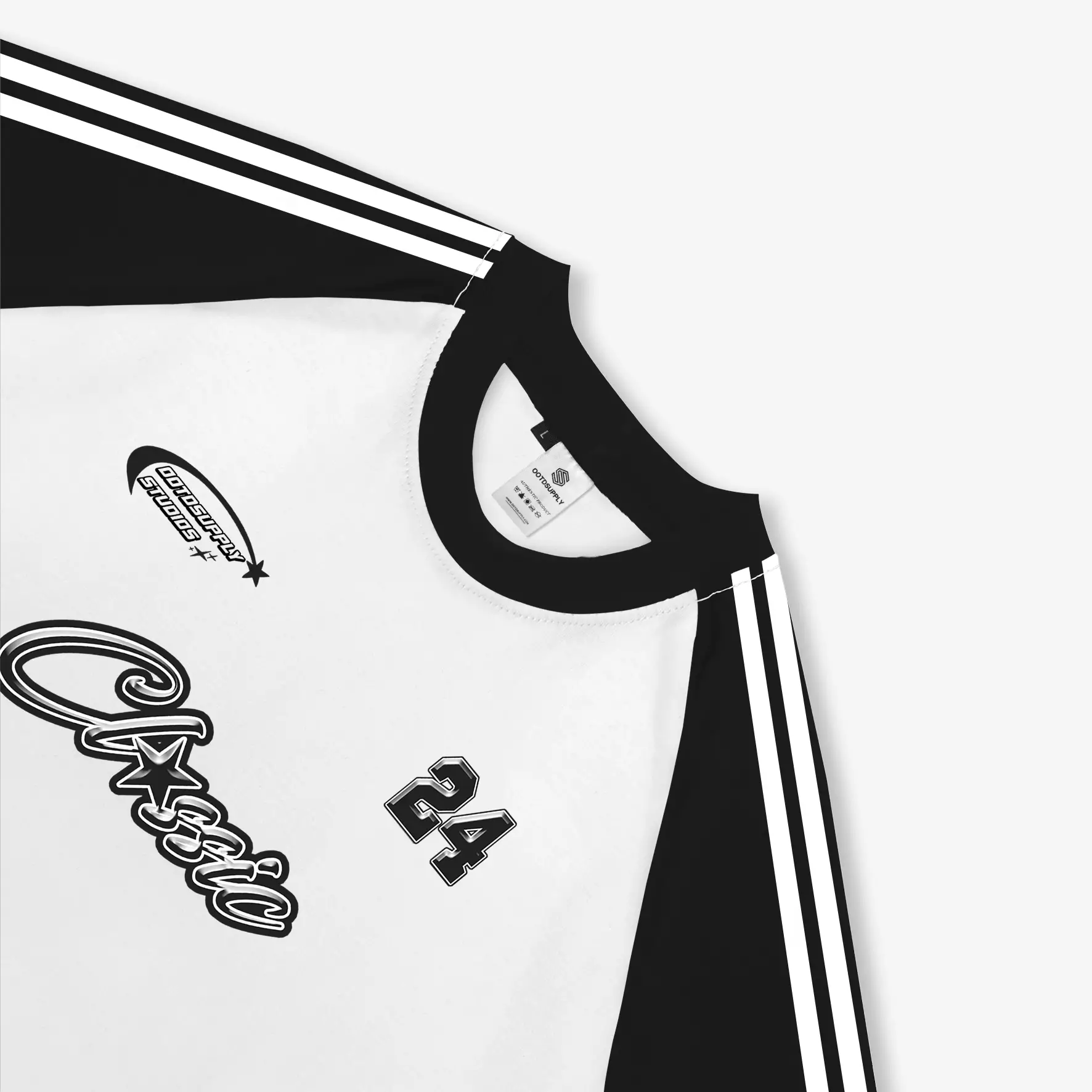 OOTDSUPPLY Croptee Fit Strings Classic 24 l Tshirt Crop l Kaos Croptee | CSFS003