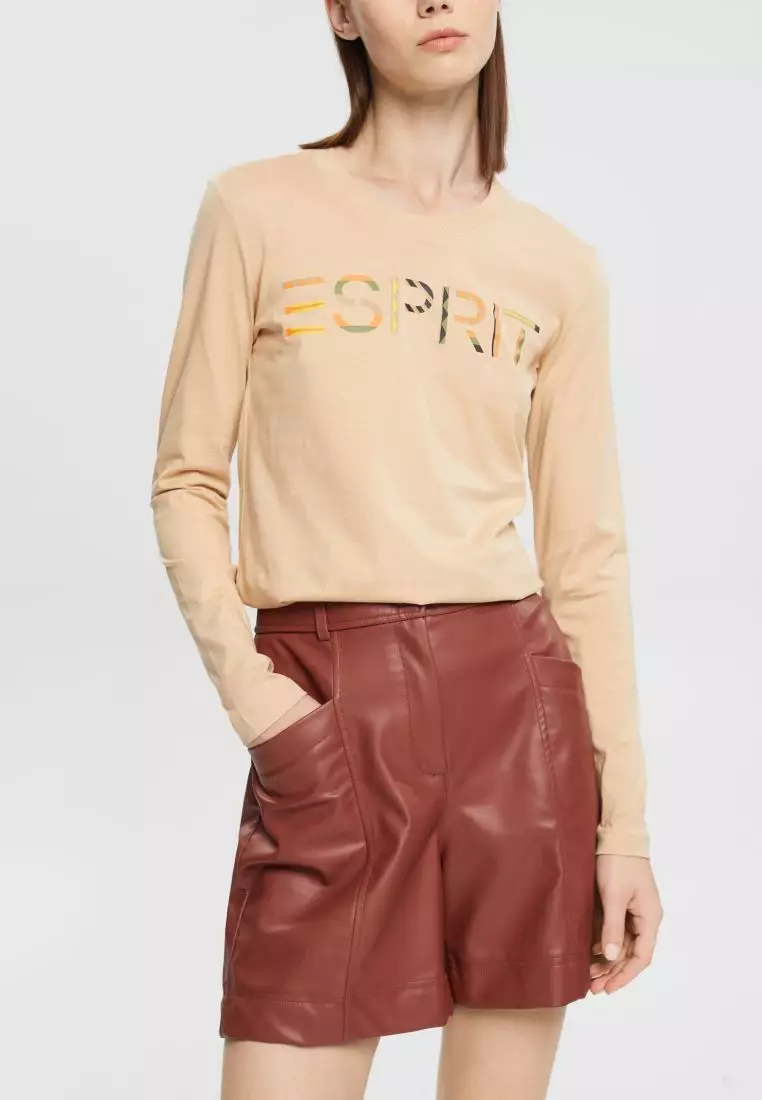 ESPRIT Long-sleeved t-shirt with logo