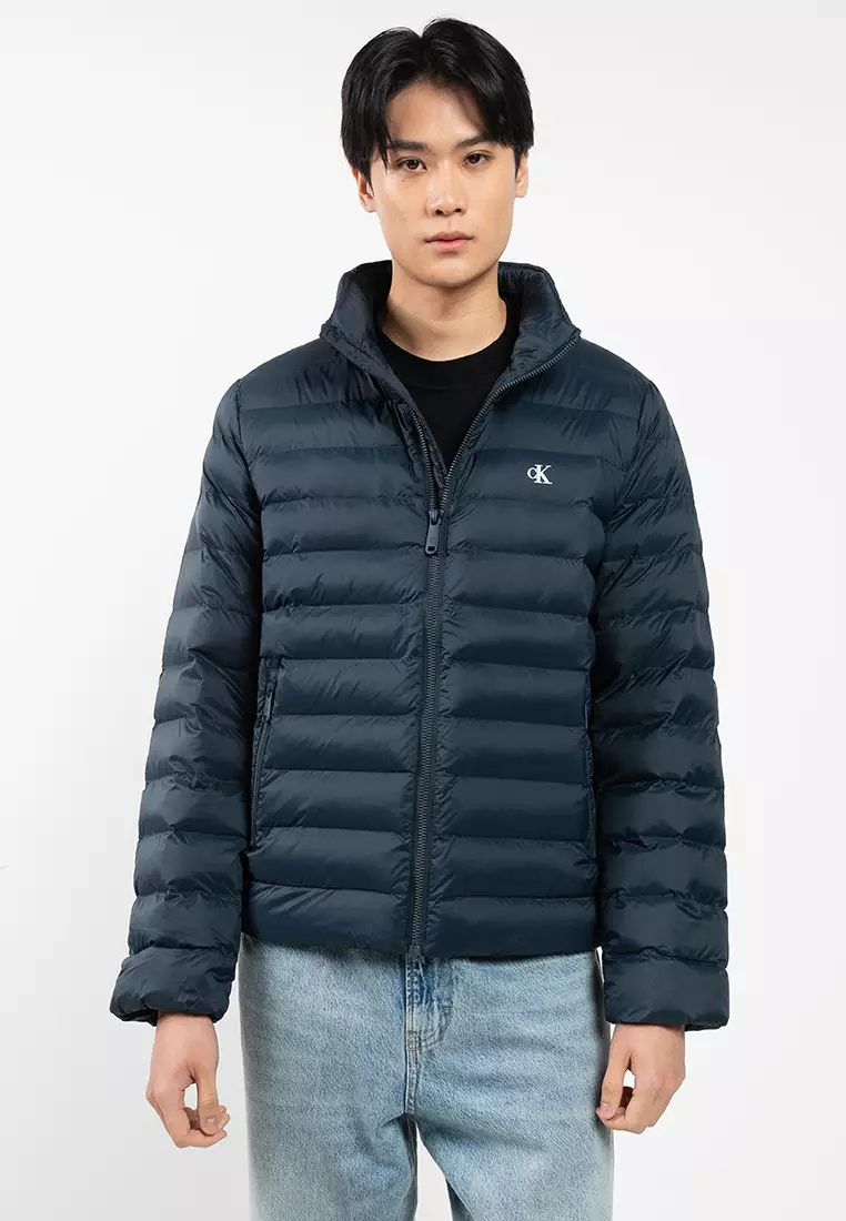 Nylon Lightweight Hooded Puffer Jacket
