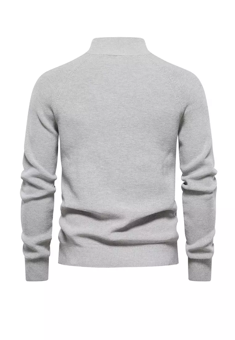 Stand Collar Slim Fit Sweater AX-Y832