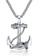 Trendyshop silver Men's Anchor Necklace 6BEC7ACC37AD4CGS_1