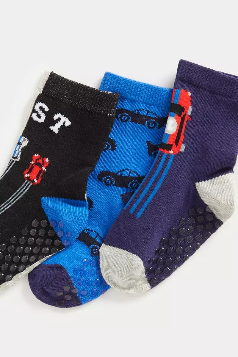 Mothercare 3 Pack Animal Slip-Resist Socks