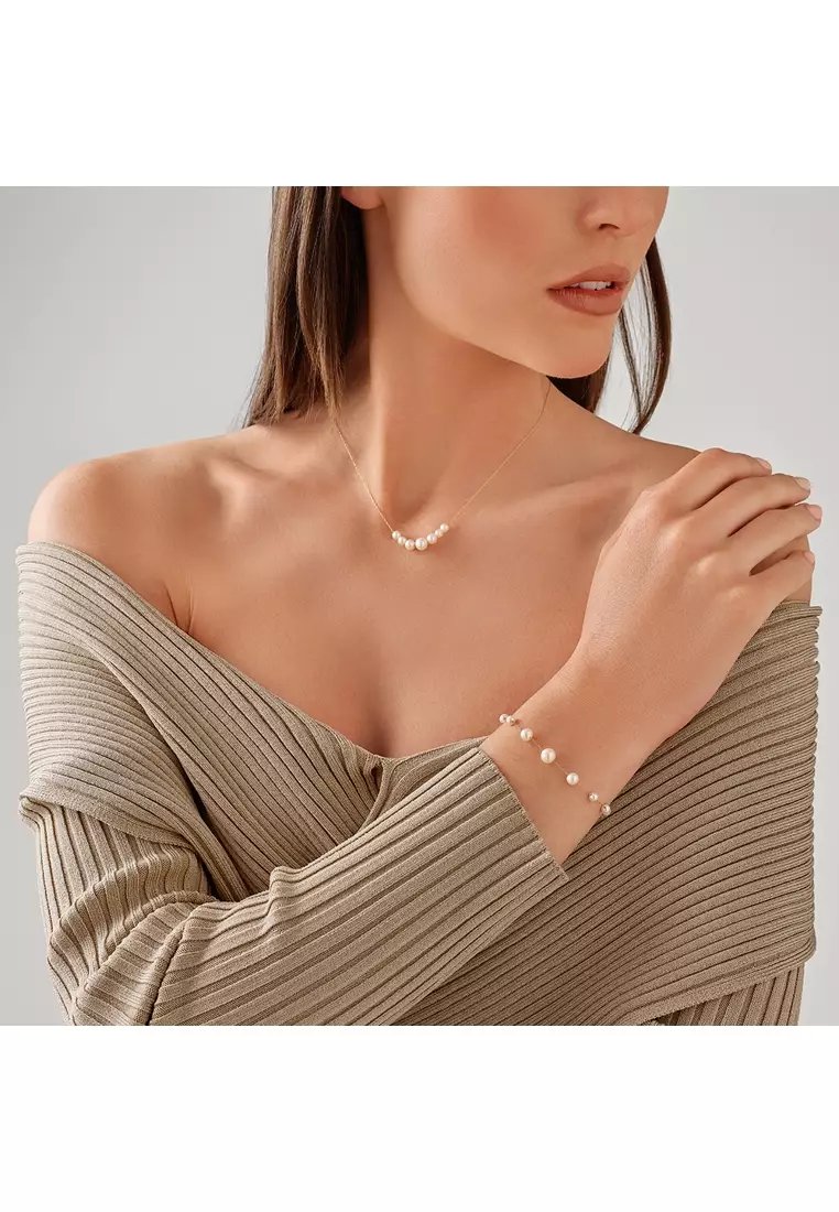 Buy Michael Hill Bracelet with Cultured Freshwater Pearls in 10kt Yellow  Gold 2024 Online