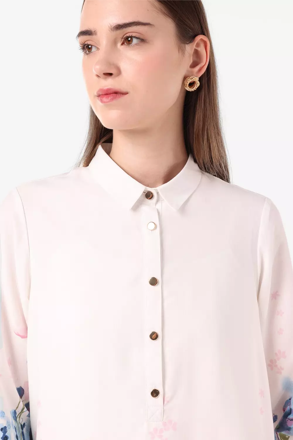 Stark Tunic Jardin Blur Warna JARDIN BLUR