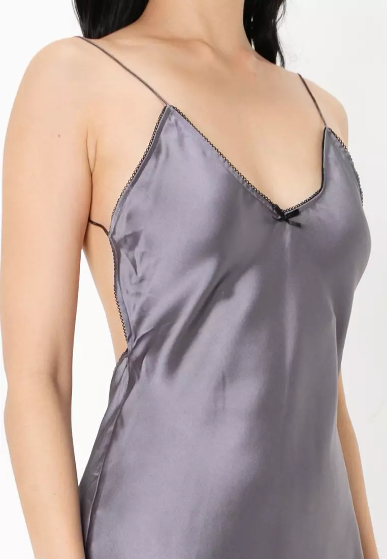 Satin Backless Dress