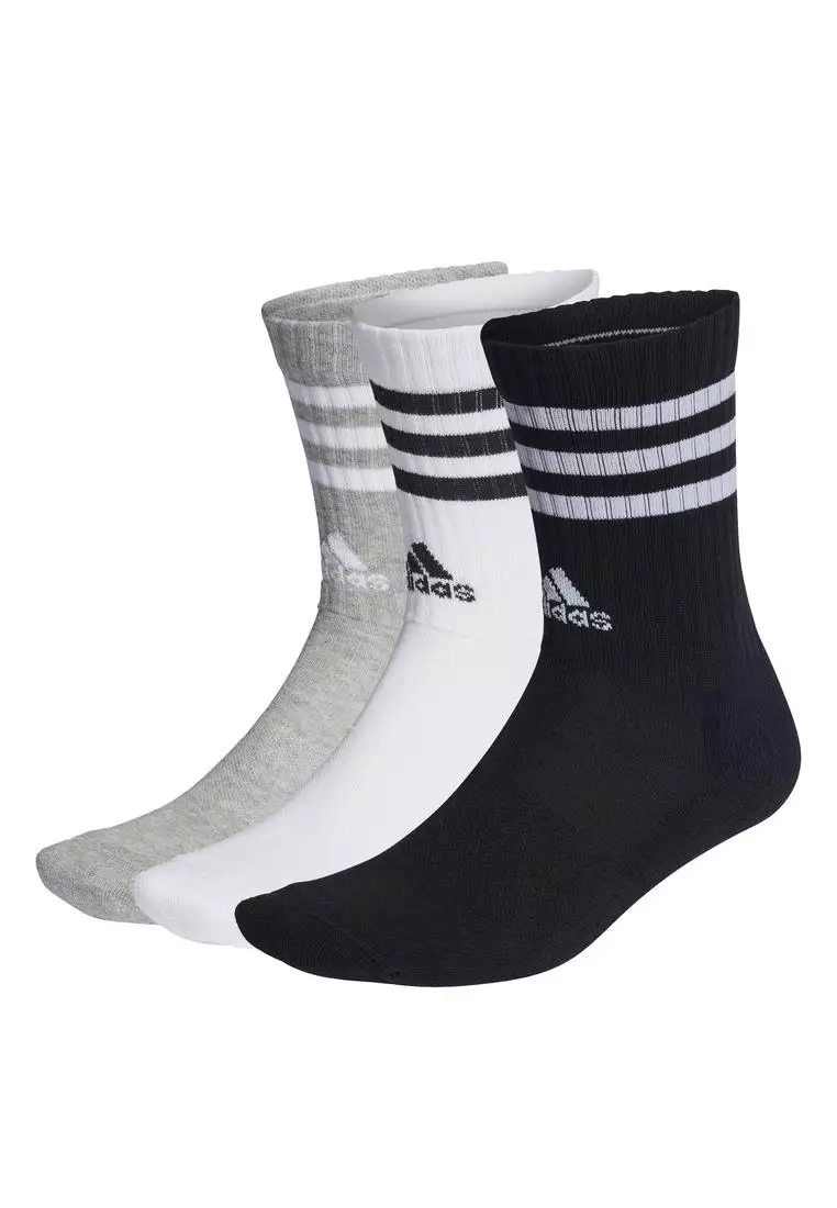 Buy ADIDAS 3-stripes cushioned crew socks 3 pairs 2024 Online | ZALORA ...