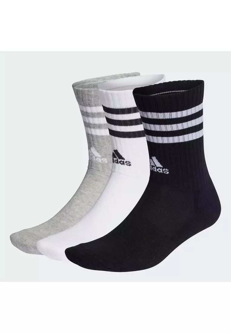 Buy ADIDAS 3-stripes cushioned crew socks 3 pairs 2024 Online | ZALORA ...