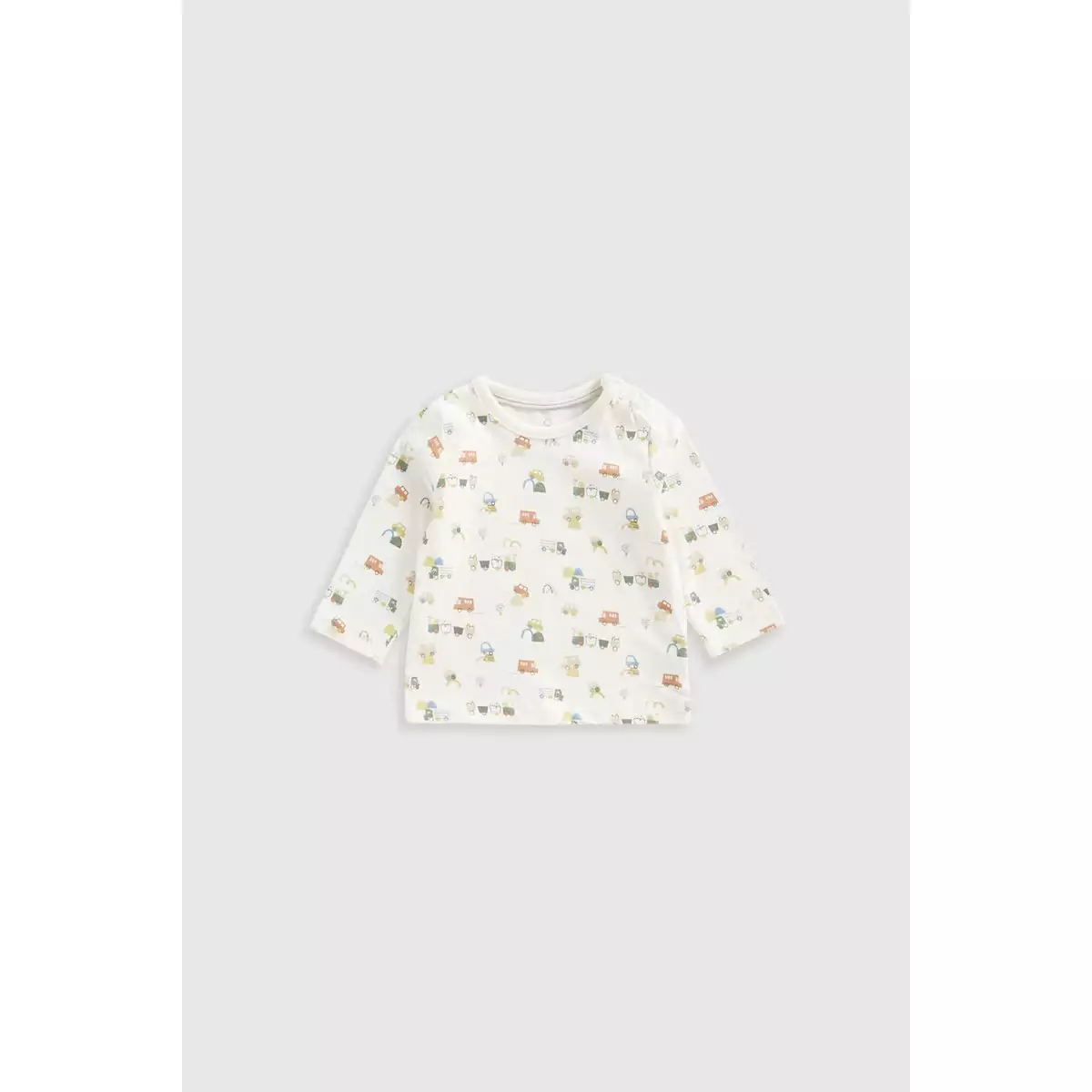 Mothercare Vehicles Tops and Joggers - 4 Piece Set - Set Baju Anak Bayi Laki-laki (Abu-abu)